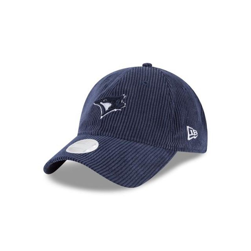 MLB Toronto Blue Jays Womens Corduroy 9Twenty Adjustable (RUY1805) - Blue New Era Caps